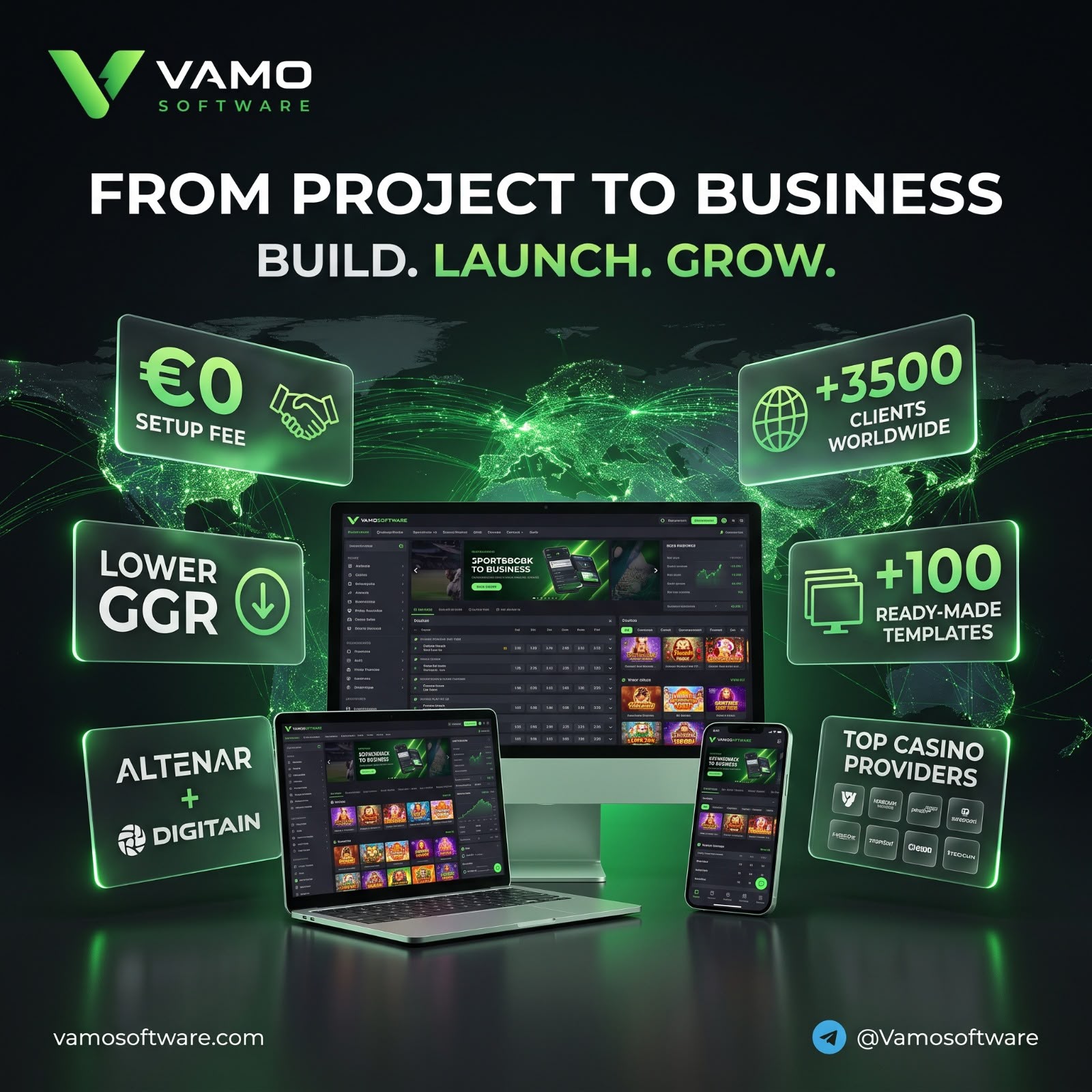 Vamo casino platform back office